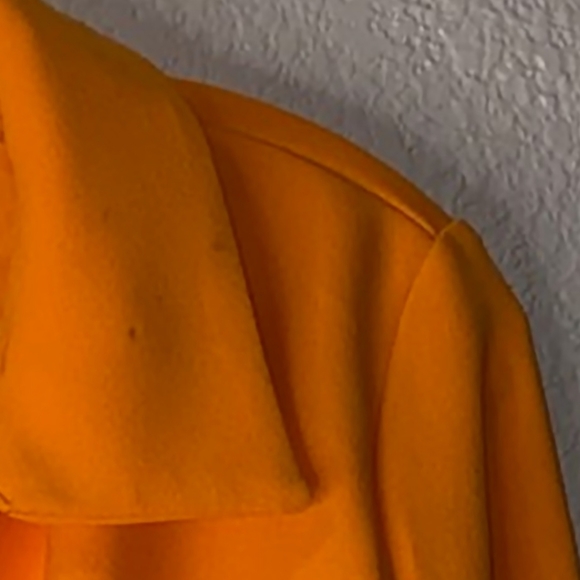 Zara Longsleeve Plunge Neckline Crop Top in Orange - Picture 4 of 5